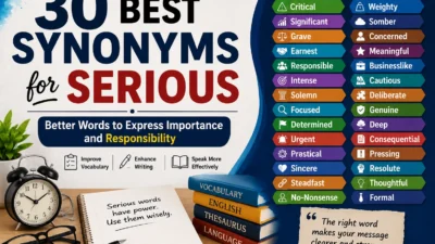 Best Synonyms for Serious