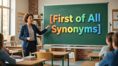 First of All Synonyms