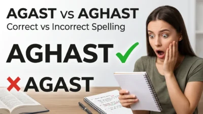 Agast vs Aghast