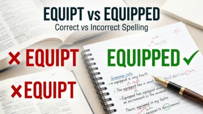 Equipt vs Equipped