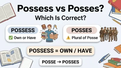 Possess vs Posses