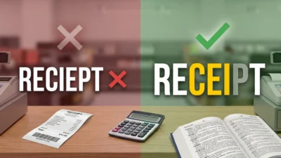 Receipt or Reciept