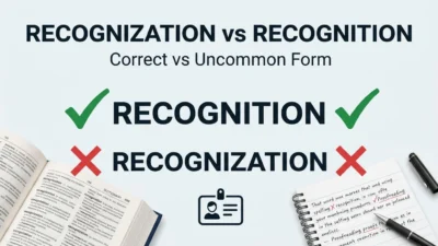 Recognization vs Recognition