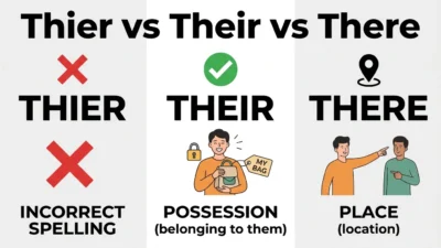 Thier vs Their vs There