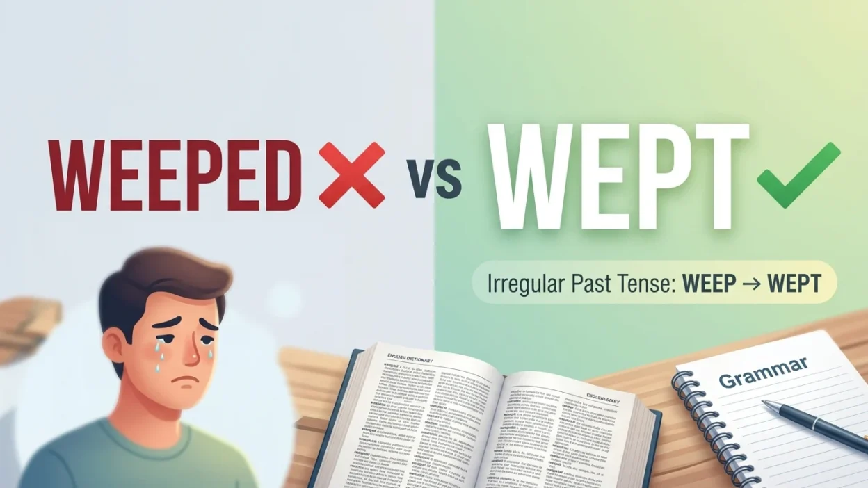 Weeped or Wept