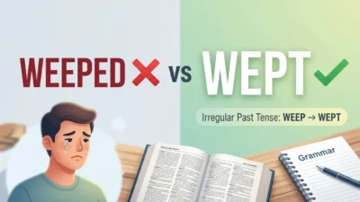 Weeped or Wept