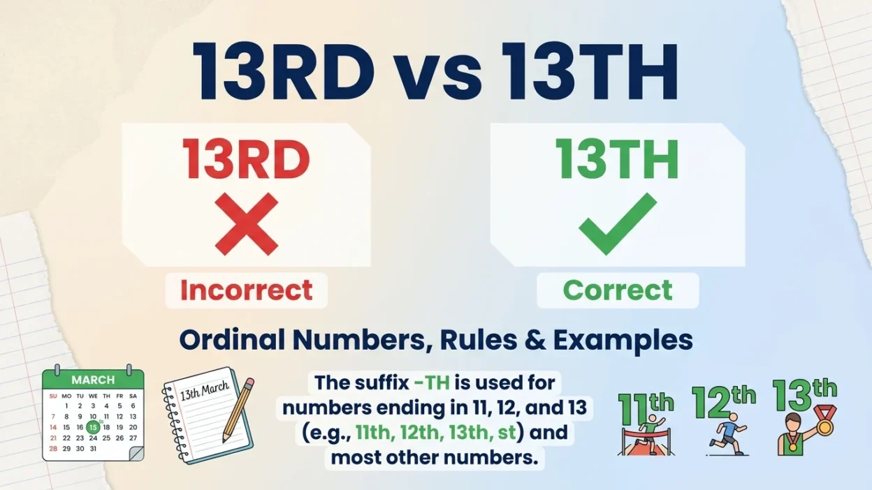 13rd vs 13th