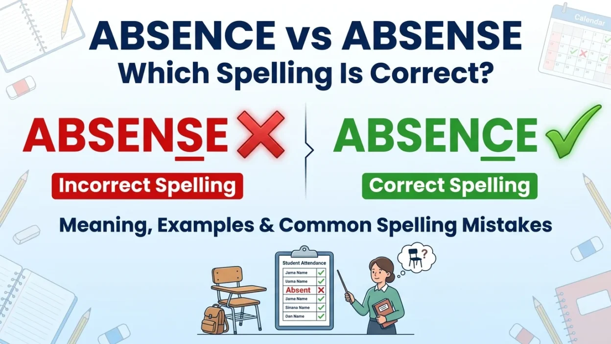 Absence vs Absense