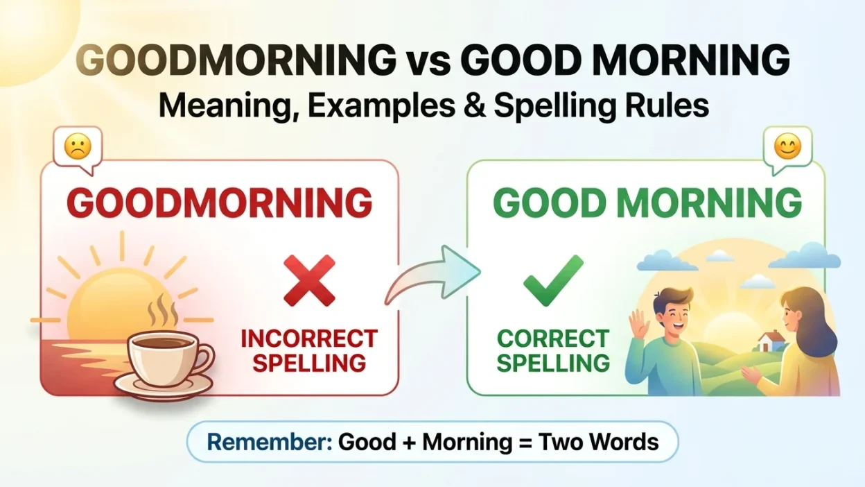Goodmorning vs Good Morning