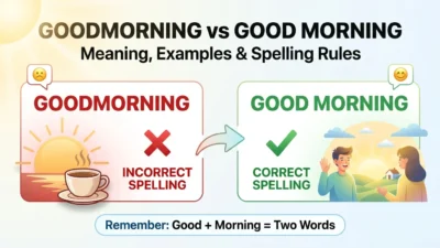 Goodmorning vs Good Morning