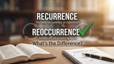 Reoccurrence vs Recurrence