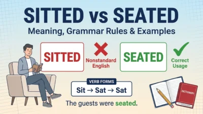 Sitted vs Seated