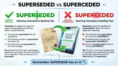 Superseded vs Superceded