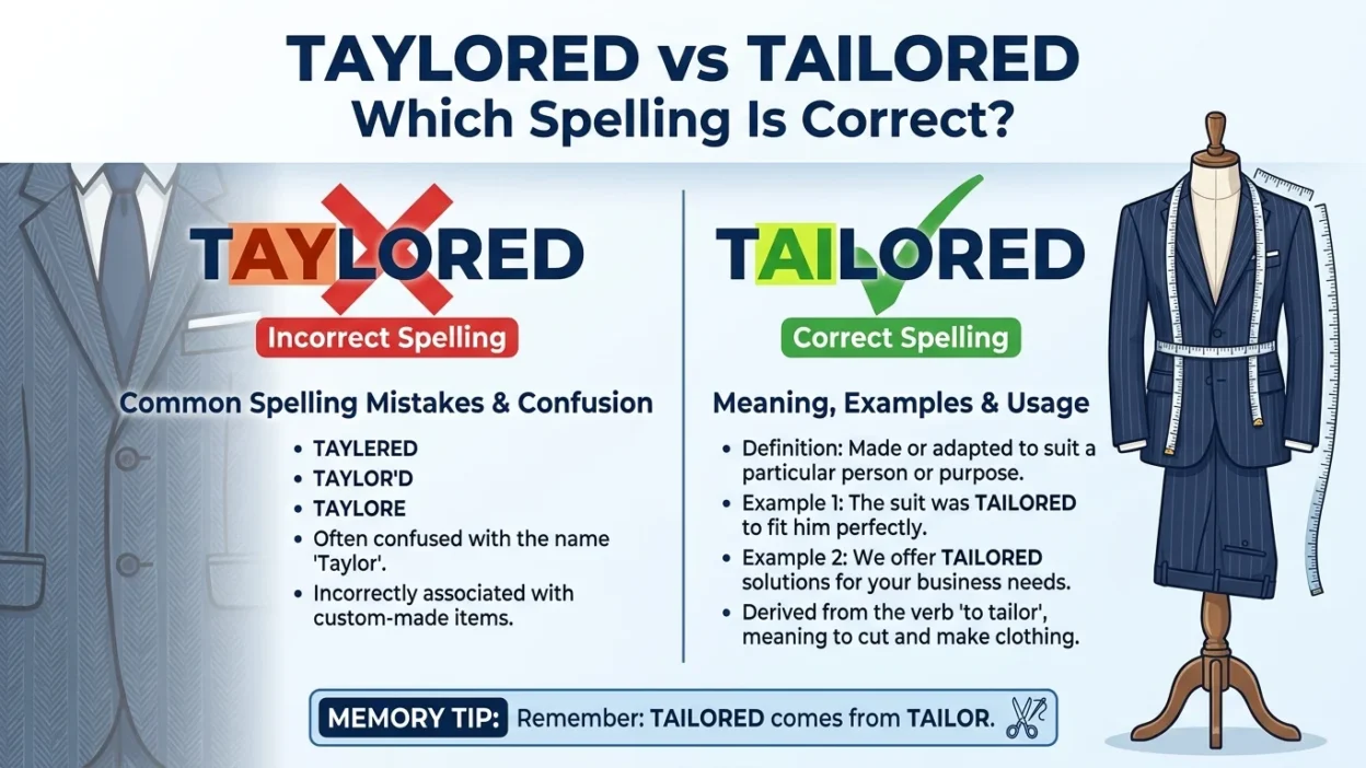 Taylored vs Tailored