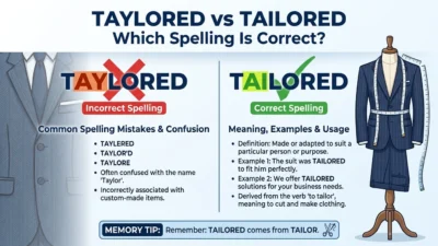 Taylored vs Tailored